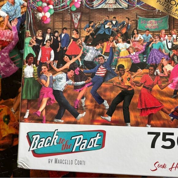 Jigsaw Puzzle 50s Sock Hop 750 Pieces - Picture 6 of 8